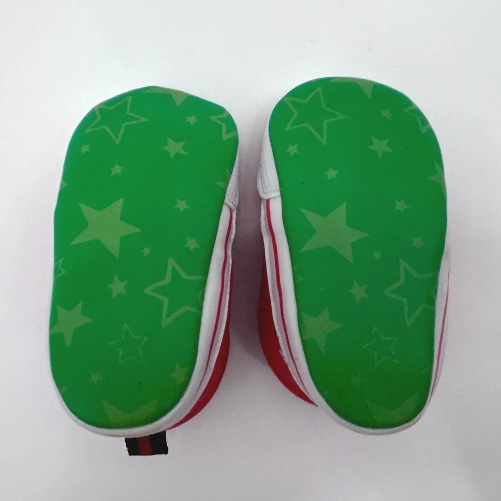 Sesame Street Elmo Infant Shoes Size 2 Red Slip On Sneakers Baby NWOT Kidcore